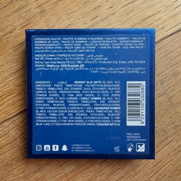 Huda Beauty Sapphire Obsessions Eyeshadow Palette - Picture 7 of 7